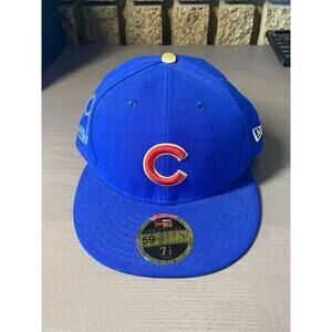 Chicago Cubs MLB New Era 59FIFTY 2016 World Series Champs Fitted Hat Size  7 1/2